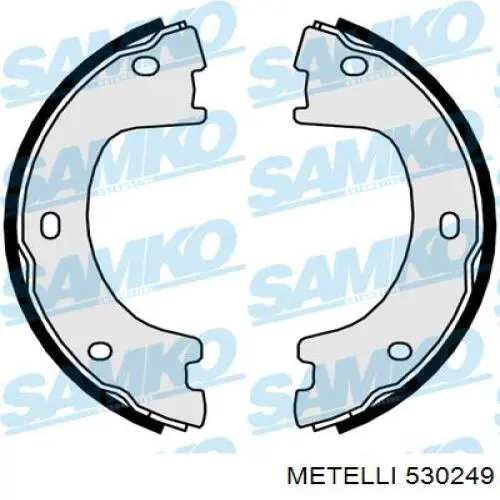 530249 Metelli Тормозные колодки ручника