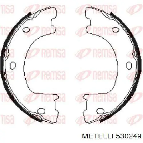 Тормозные колодки стояночного тормоза Metelli 530249 цена, от 30.10 USD