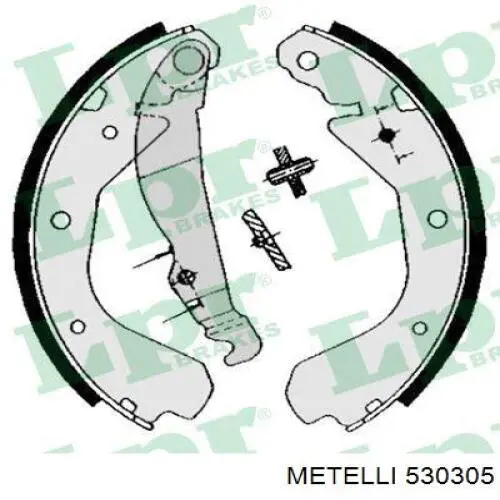 Задние барабанные колодки 530305 Metelli