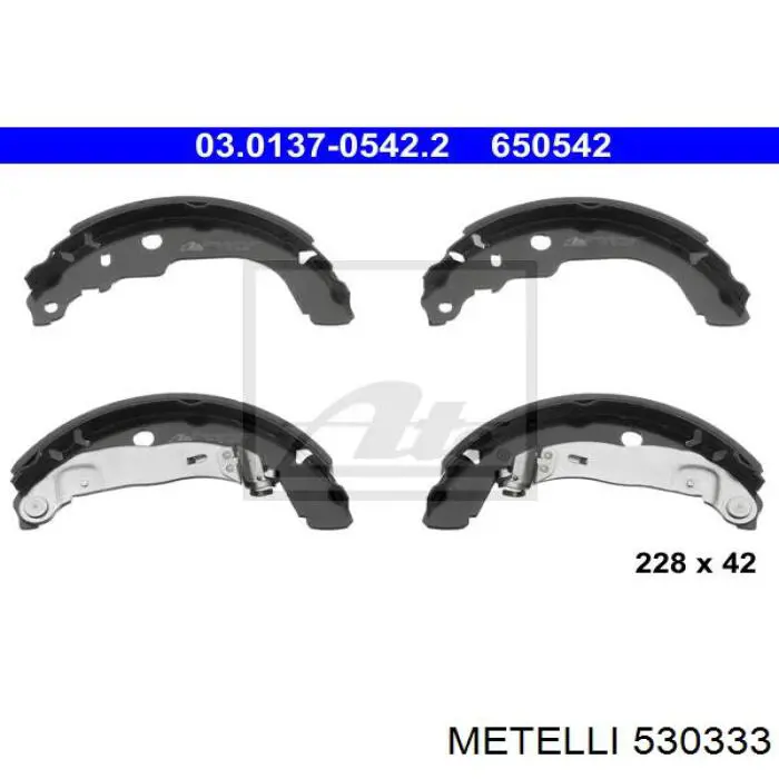 Барабанные колодки Metelli 530333