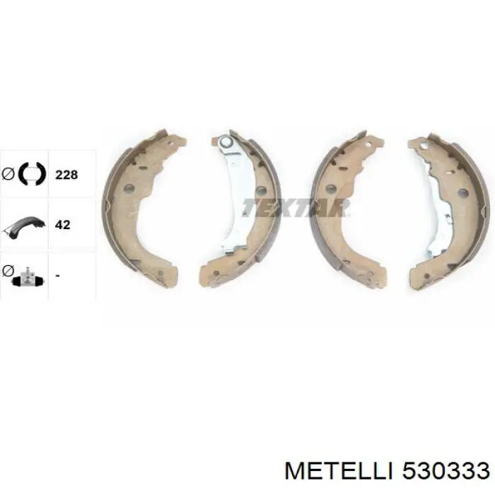 Тормоза рабочие задние ножные и тормозные барабаны Metelli 530333 цена, от 22.81 USD