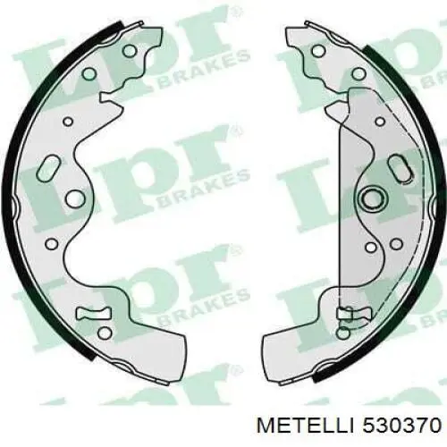 Задние барабанные колодки 530370 Metelli