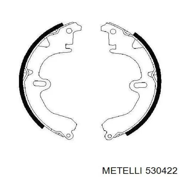 Задние барабанные колодки 530422 Metelli