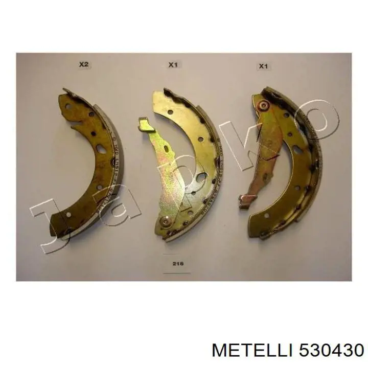 Zapatas de frenos de tambor traseras 530430 Metelli