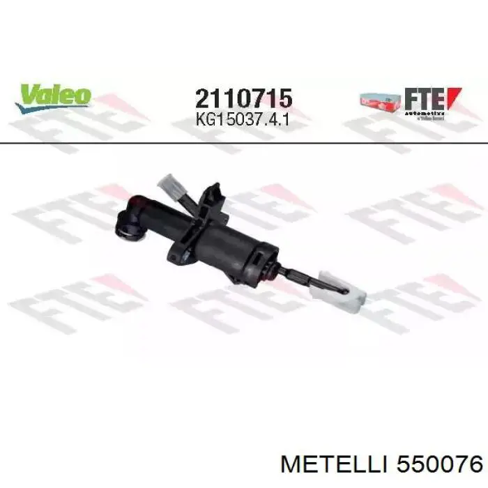 Compre 550076 Metelli Cilindro mestre de embraiagem