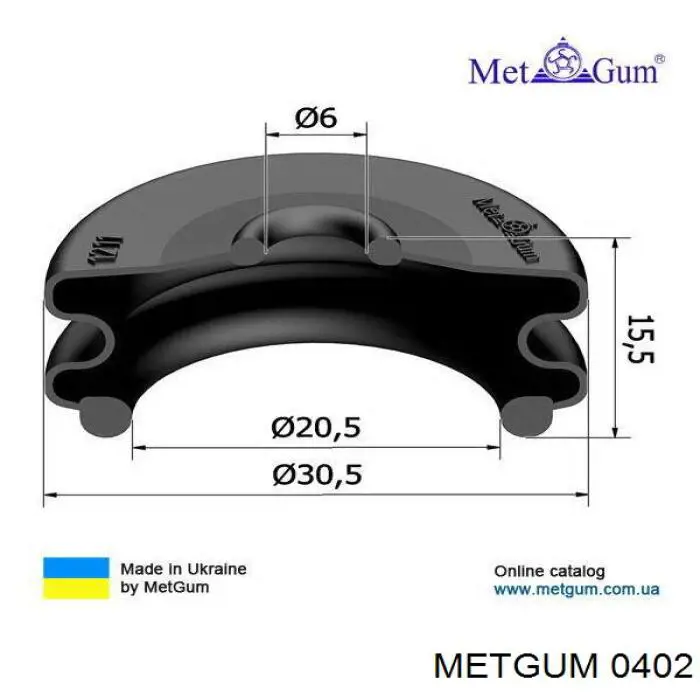 0402 Metgum Сайлентблок нижнего переднего рычага
