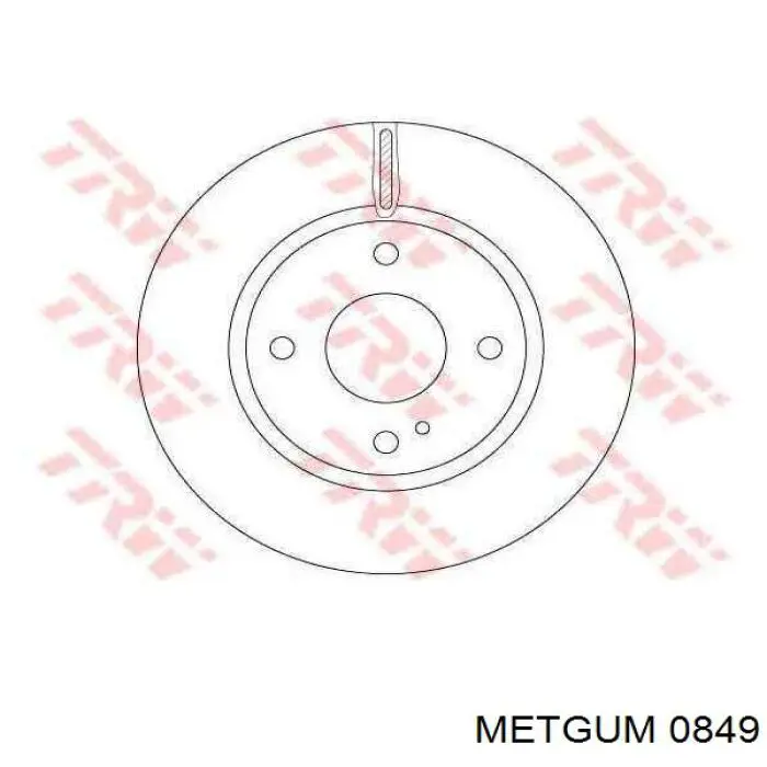 Купить 0849 Metgum Втулка штока амортизатора заднего