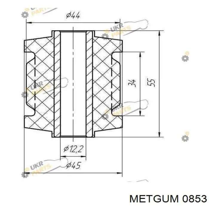 Втулка стойки стабилизатора Metgum 0853