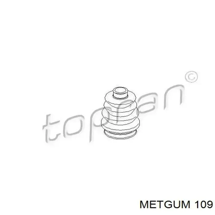 Сайлентблок заднего продольного рычага 109 Metgum