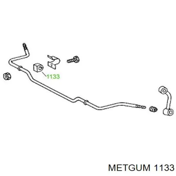 Втулка стабилизатора переднего METGUM 1133