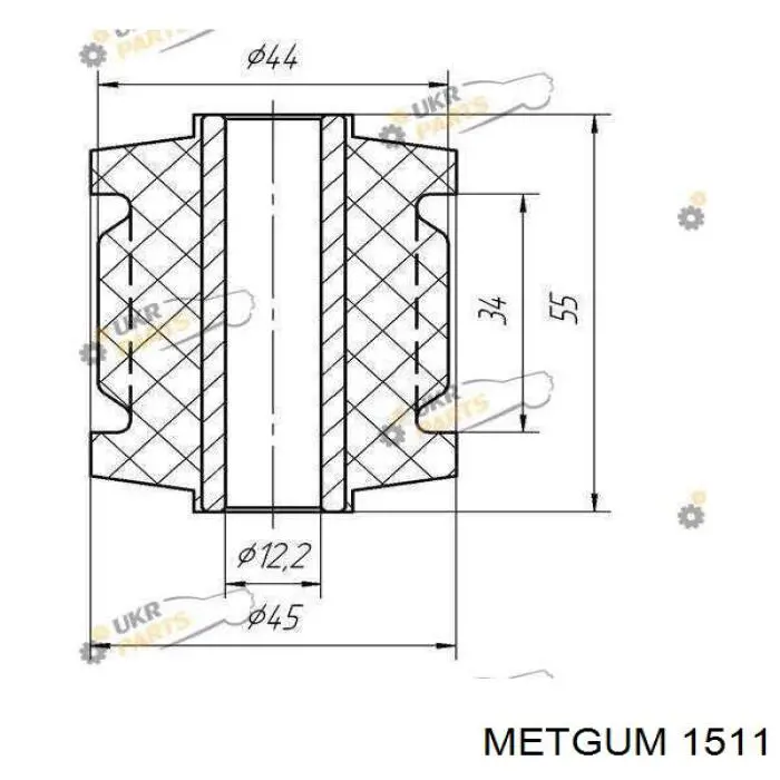 Сайлентблок заднего верхнего рычага Metgum 1511 цена, от 6.36 USD