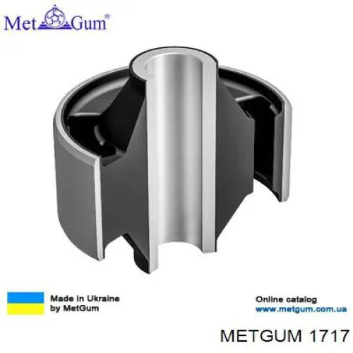 1717 Metgum Разрезная втулка стабилизатора