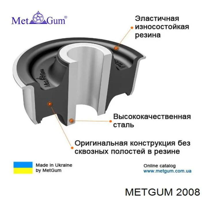 Купить 2008 Metgum Втулка стойки заднего стабилизатора