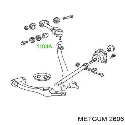 Пыльник рулевого наконечника Metgum 2606