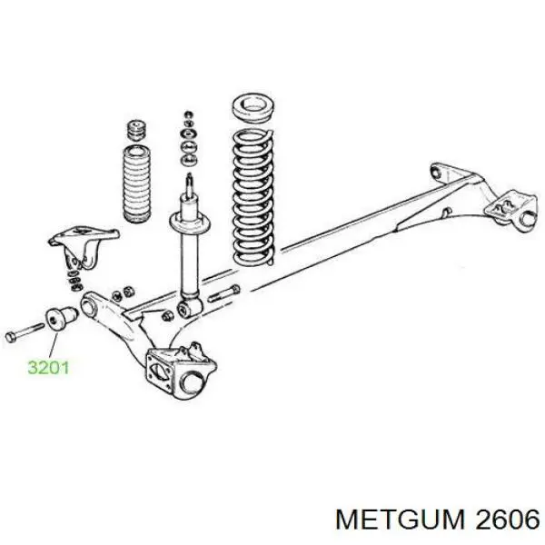 2606 Metgum Пыльник рулевого наконечника