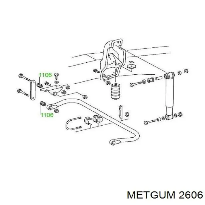 Пыльник рулевого наконечника Metgum 2606 цена, от 0.94 USD