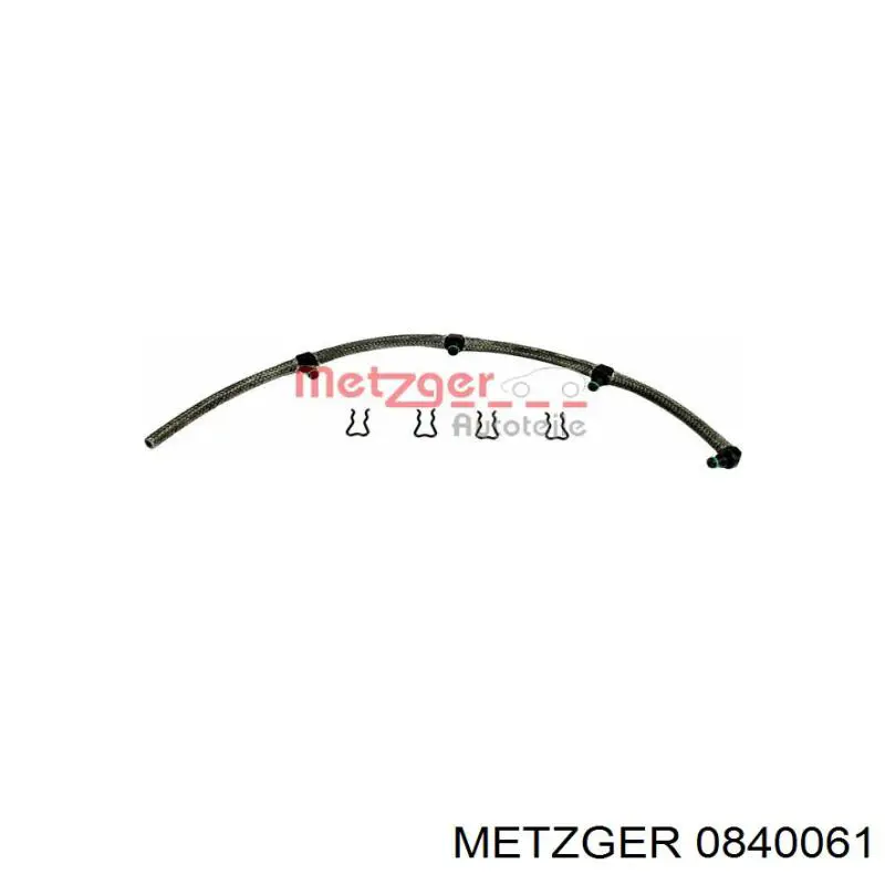 0840061 Metzger tubo de combustível, inverso desde os injetores