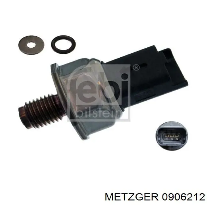 0906212 Metzger regulador de pressão de combustível na régua de injectores