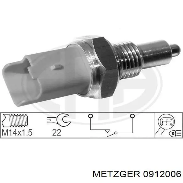 Включатель фонарей заднего хода Metzger 0912006 цена, от 8.32 USD