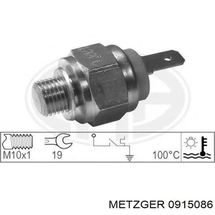 Купить 0915086 Metzger Термодатчик охлаждающей жидкости