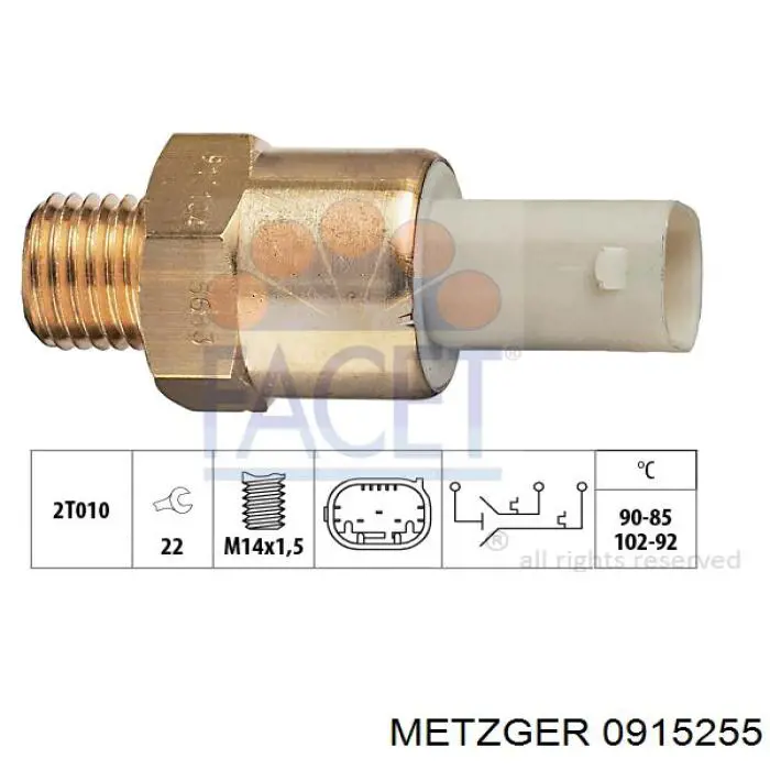 Датчик включения вентилятора XEFS321 QUINTON HAZELL