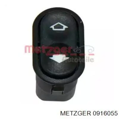 0916055 Metzger кнопка включения мотора стеклоподъемника центральной консоли