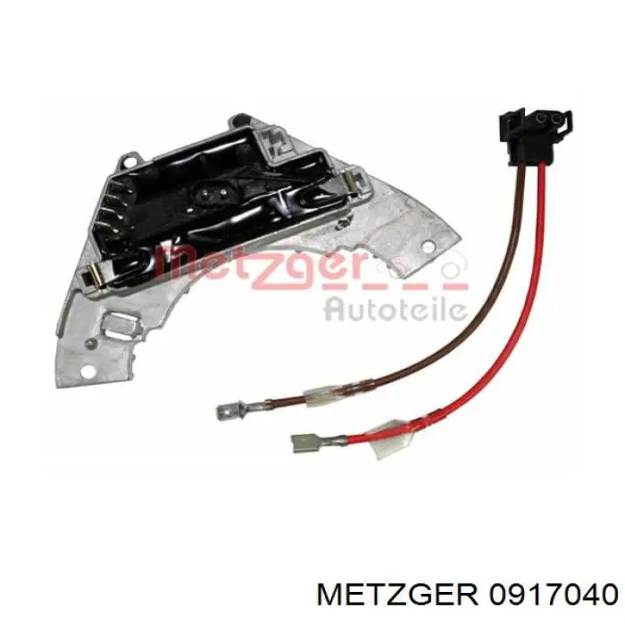 917040 Metzger резистор (сопротивление вентилятора печки (отопителя салона))
