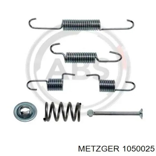 105-0025 Metzger монтажный комплект задних барабанных колодок