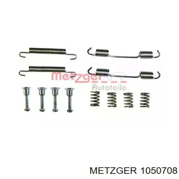 105-0708 Metzger ремкомплект тормозных колодок