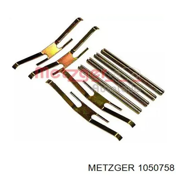 Kit de montaje, zapatas de freno traseras 1050758 Metzger