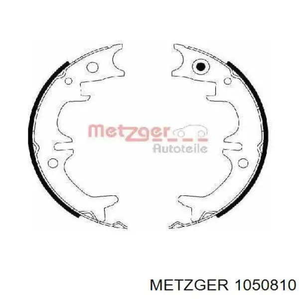 105-0810 Metzger ремкомплект тормозных колодок