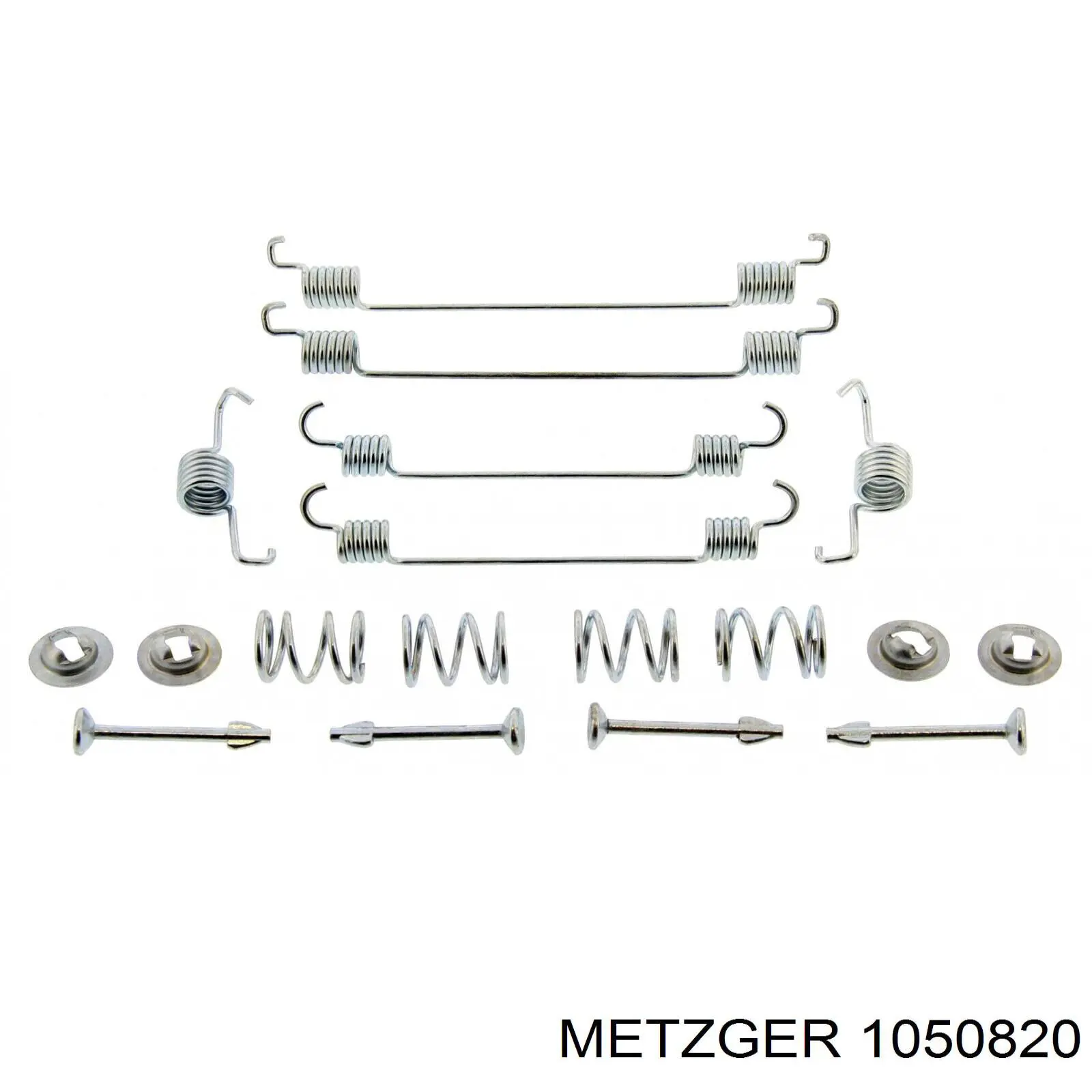 105-0820 Metzger монтажный комплект задних барабанных колодок