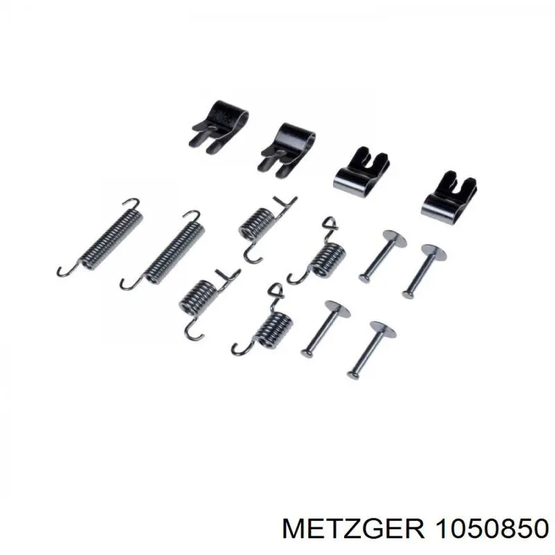105-0850 Metzger монтажный комплект задних барабанных колодок