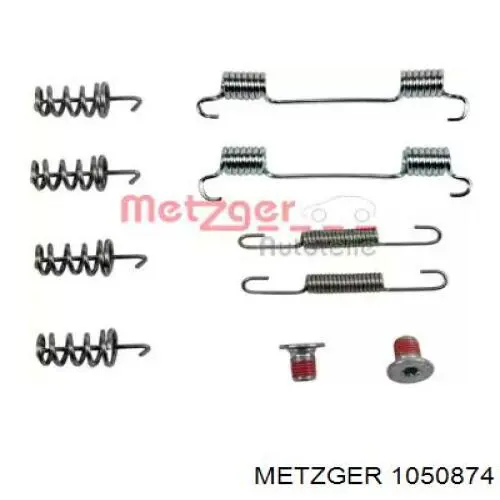 105-0874 Metzger ремкомплект тормозов задних
