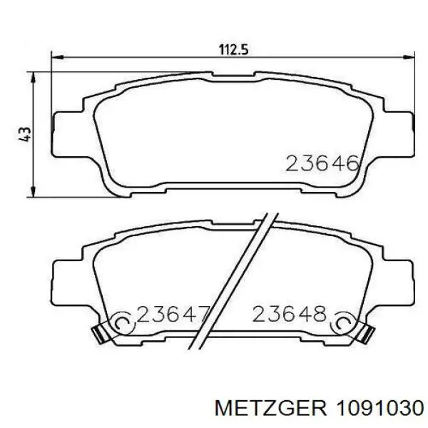 4774332010 Toyota Ремкомплект торм. колодок
