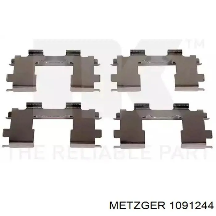 Комплект пружинок крепления дисковых колодок, передних Febest 0703JB416FKIT цена, от 7.61 USD