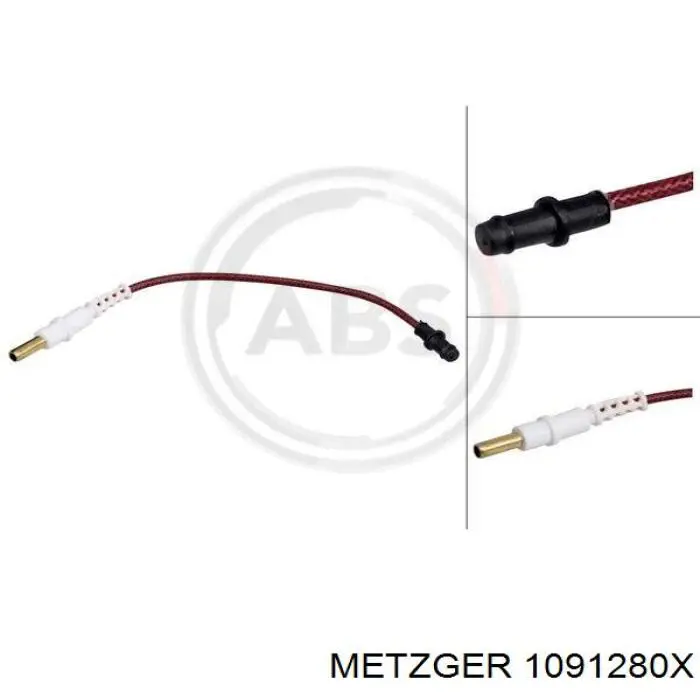109-1280X Metzger ремкомплект тормозных колодок