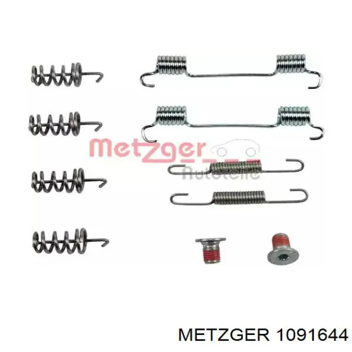109-1644 Metzger комплект пружинок крепления дисковых колодок передних
