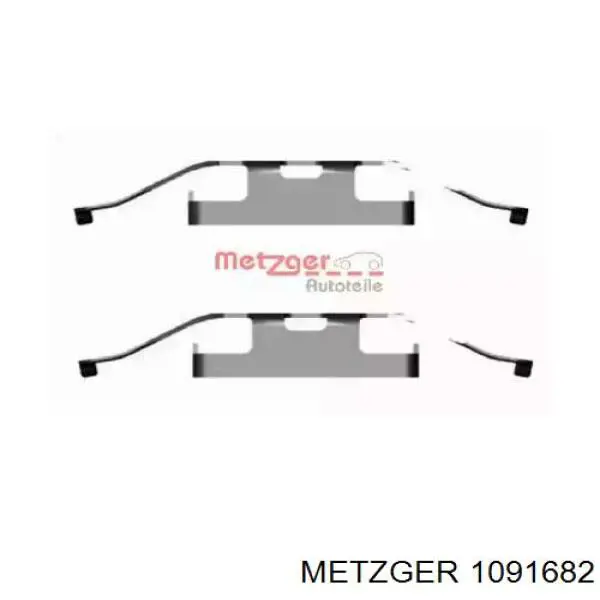 109-1682 Metzger комплект пружинок крепления дисковых колодок задних