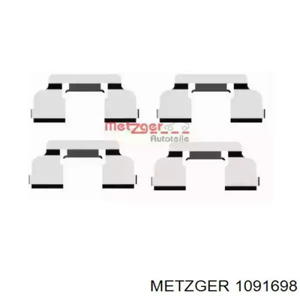 410271417R Renault (RVI) Комплект пружинок крепления дисковых передних колодок