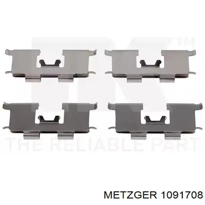 Комплект пружинок крепления дисковых колодок передних HS1295K Power Stop
