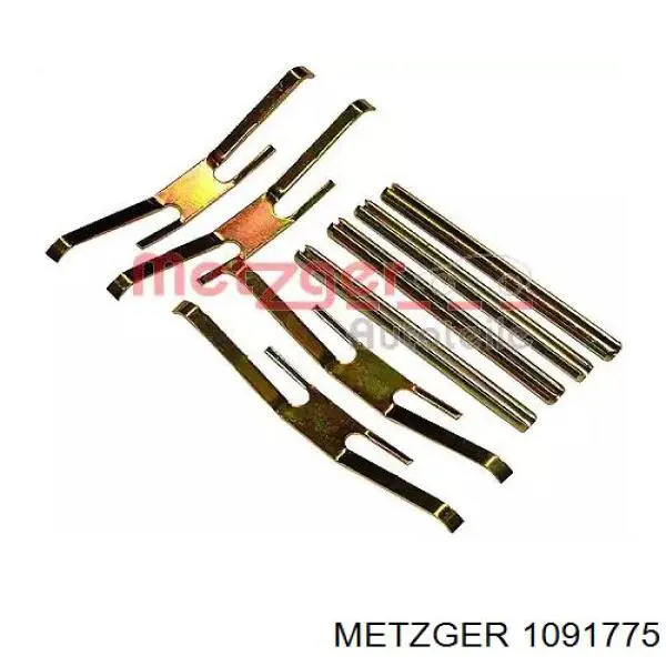 1091775 Metzger комплект пружинок крепления дисковых колодок передних
