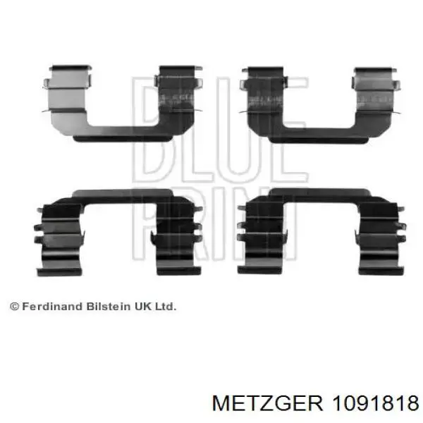 109-1818 Metzger задние тормозные колодки