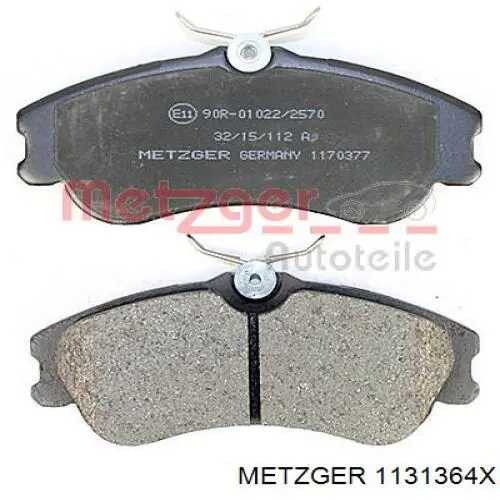 113-1364X Metzger ремкомплект суппорта тормозного переднего