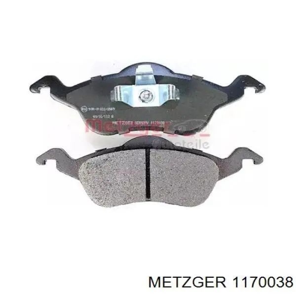 Колодки Metzger 1170038 цена, от 26.52 USD