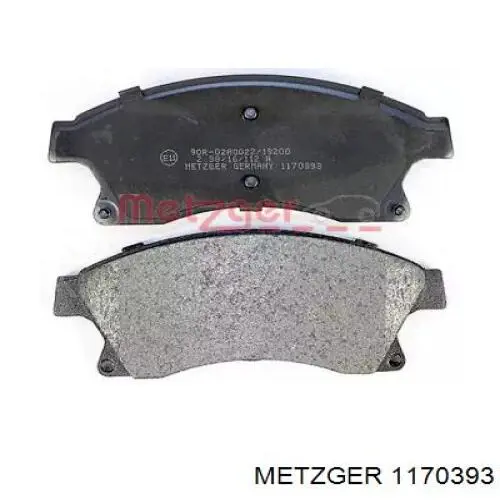 Передние тормозные колодки 1170393 Metzger