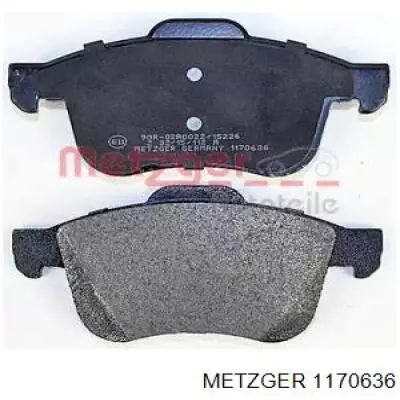 Колодки тормозные передние дисковые Metzger 1170636