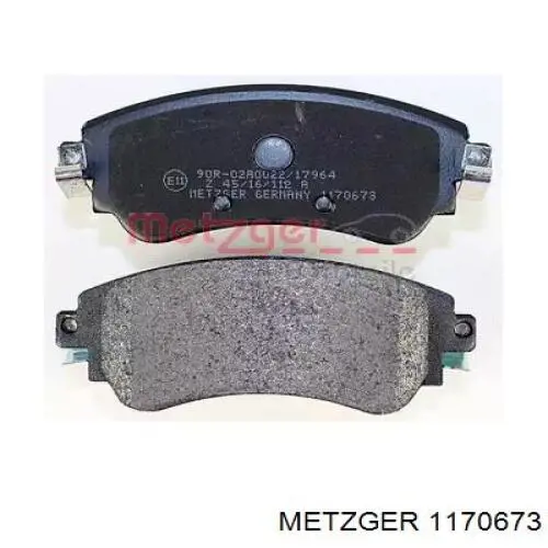 Колодки тормозные передние дисковые Metzger 1170673