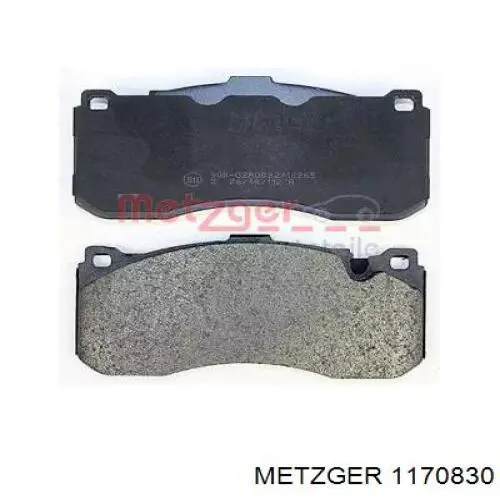 Колодки тормозные передние дисковые Metzger 1170830