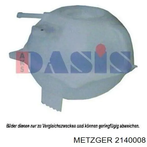 Бачок системы охлаждения 2140008 Metzger